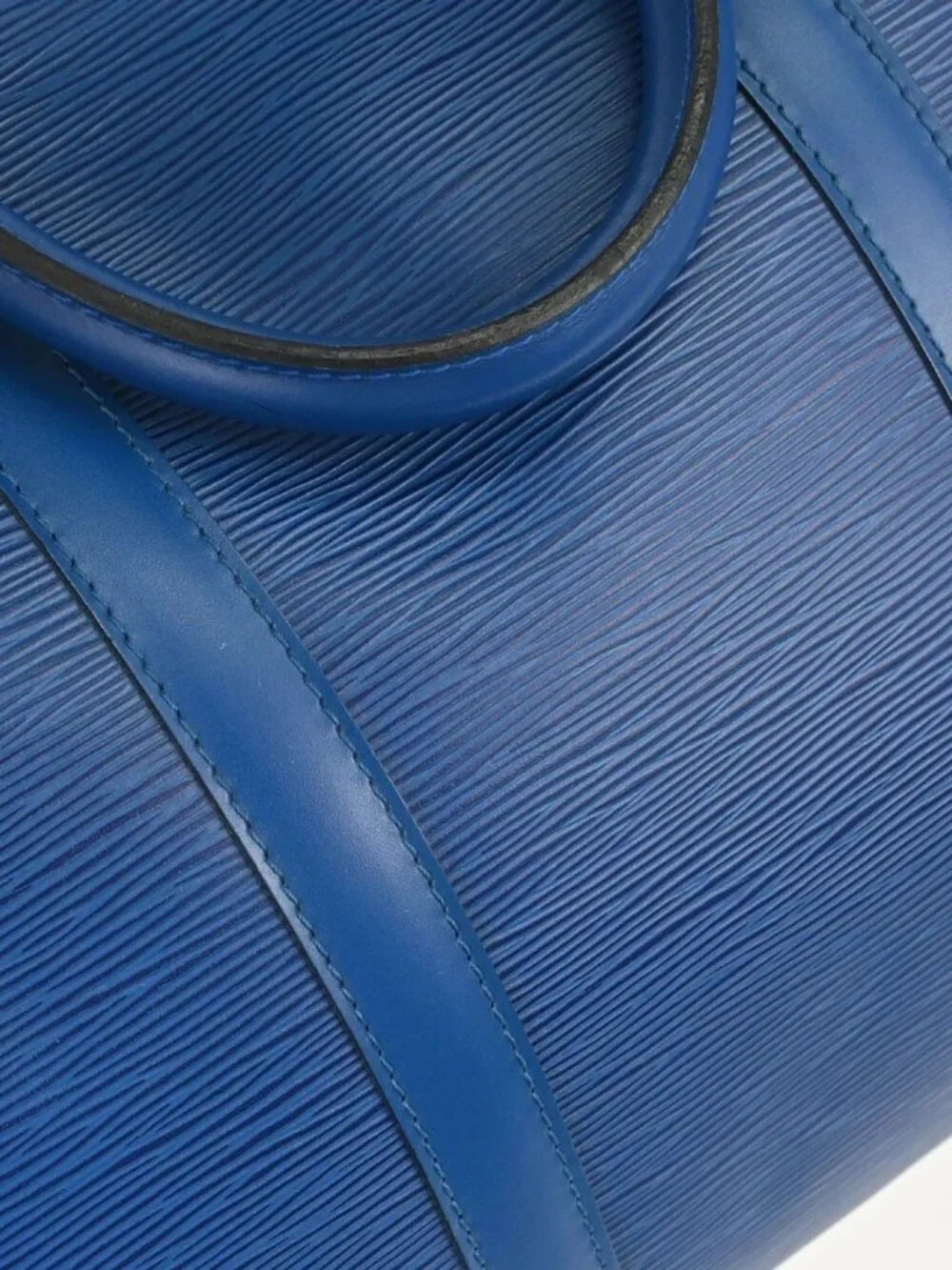 Louis Vuitton Blue Epi Keepall 50 Travel Handbag M42965 VI0915 197960